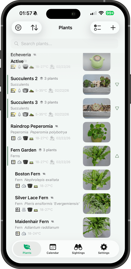 Plant list